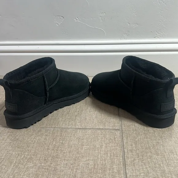 New UGG Ultra Mini class boot in black