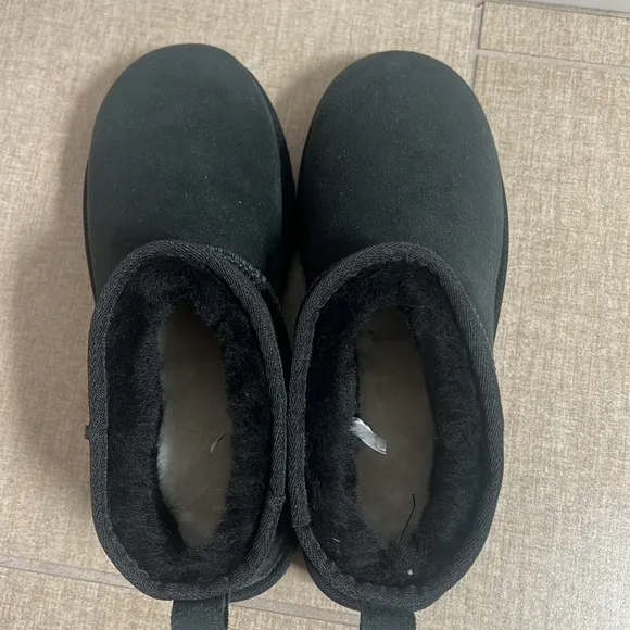 New UGG Ultra Mini class boot in black