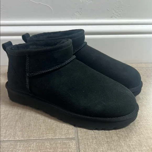New UGG Ultra Mini class boot in black