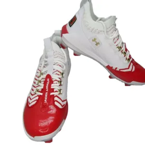 NEW UNDER ARMOUR UA Harper 9 Pro TPU Baseball Cleats Athletic Shoes Red Size 13