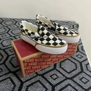 New VANS Era Stacked Checkerboard Slip On Canvas Shoes