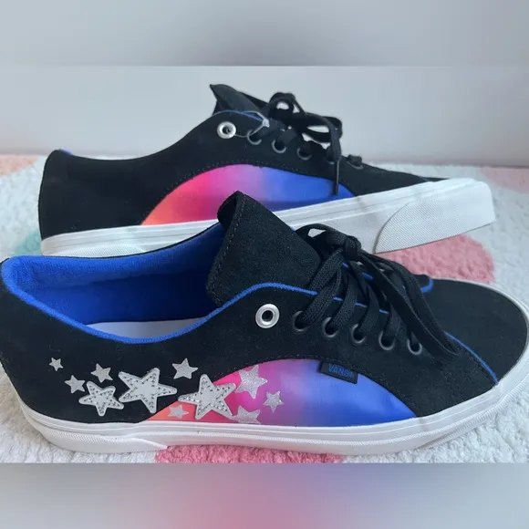 New! VANS Lampin 86 DX Anaheim Factory Black Stars Men’s Suede Sneakers