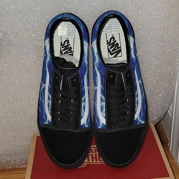 New Vans Old Skool Lightning Bolt Galaxy Shoes Rare Size M 9 W 10.5