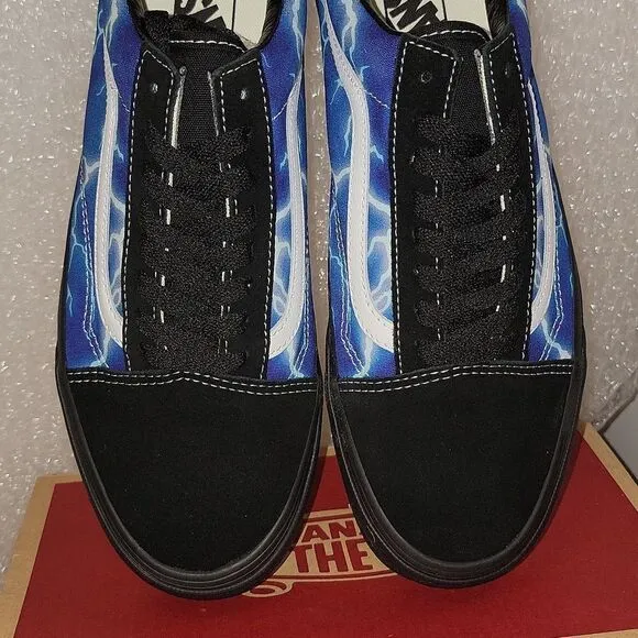 New Vans Old Skool Lightning Bolt Galaxy Shoes Rare Size M 9 W 10.5