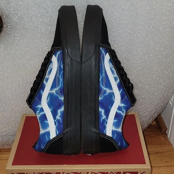 New Vans Old Skool Lightning Bolt Galaxy Shoes Rare Size M 9 W 10.5