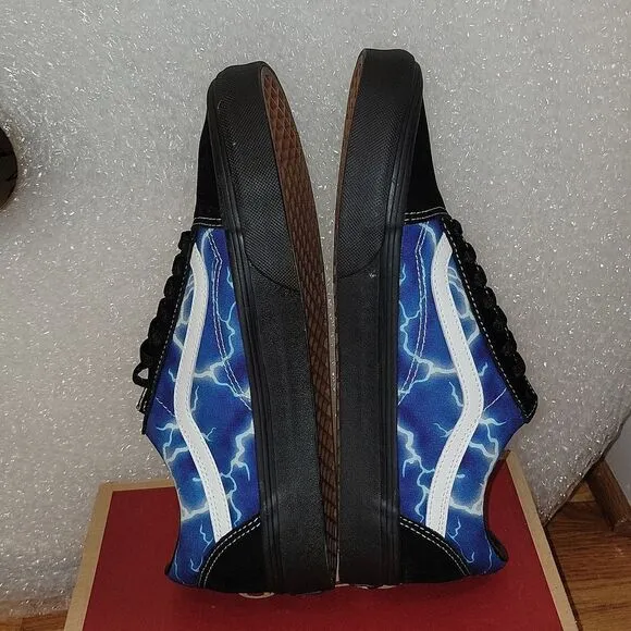 New Vans Old Skool Lightning Bolt Galaxy Shoes Rare Size M 9 W 10.5