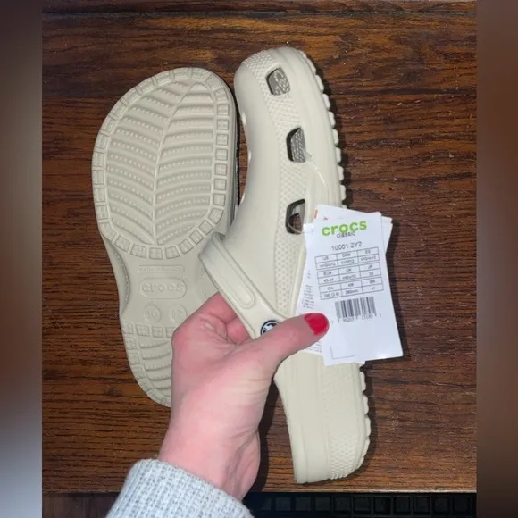 New With Tags Crocs “Bone” Classic Clog Shoes *make offers*