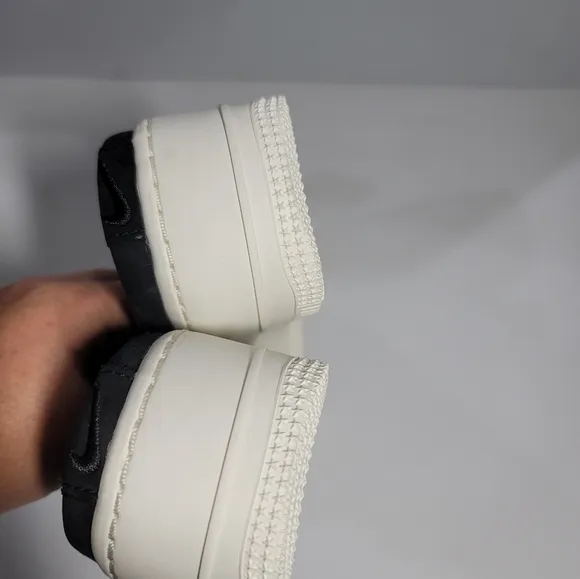 New without box Nike Air Force 1 Lover XX  Black Women Sz. 7 Mule Sneakers