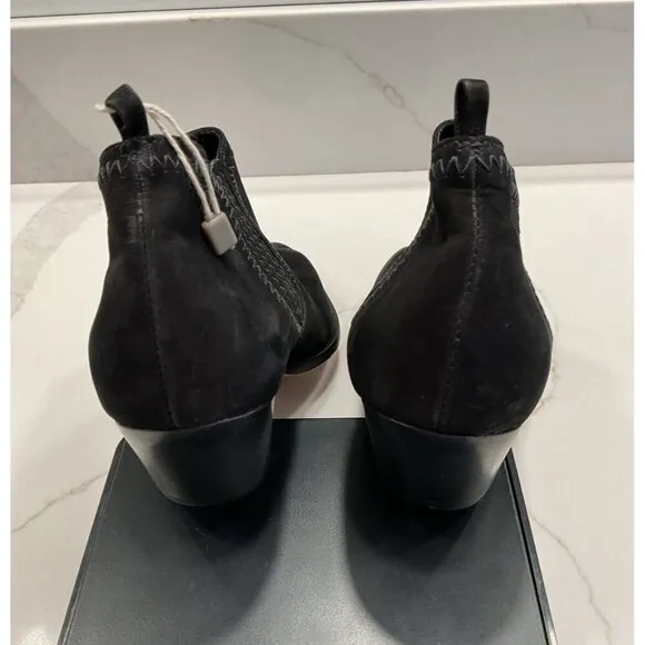 New Without Box Schutz Black Suede Booties Size 7.5