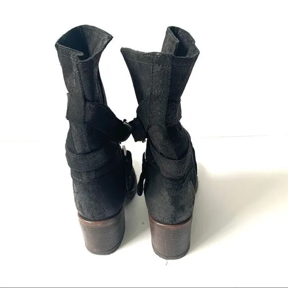 New Bertie Suede Moto Buckle Boots