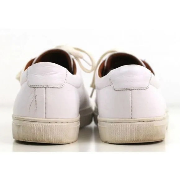 New Republic By Mark McNairy WHITE GENUINE LEATHER LACE UP ATHLETIC SHOES 13US