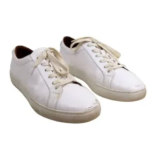 New Republic By Mark McNairy WHITE GENUINE LEATHER LACE UP ATHLETIC SHOES 13US