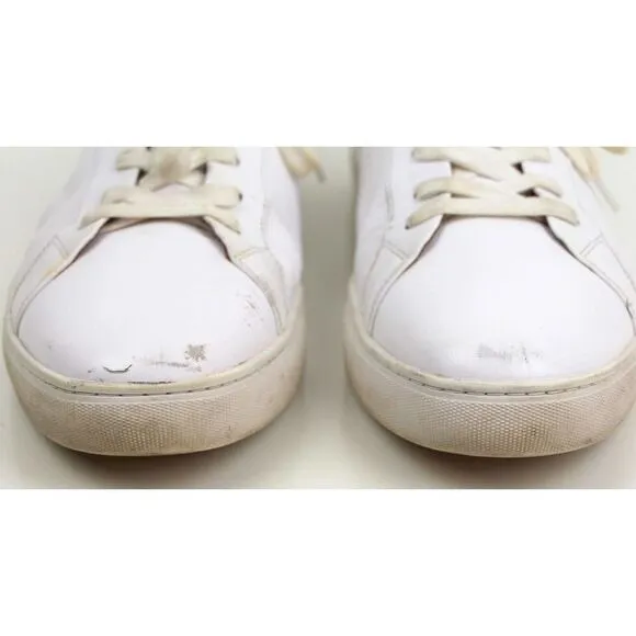 New Republic By Mark McNairy WHITE GENUINE LEATHER LACE UP ATHLETIC SHOES 13US