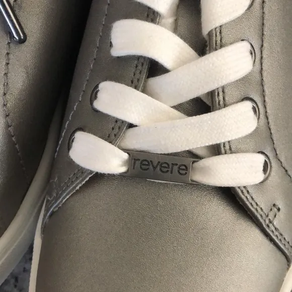 NewREVERE Limoges LEATHER LACE-UP Shoes Slate Peacock NWOB