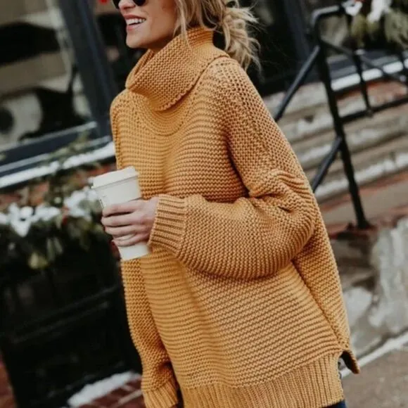 New Turtleneck Chunky Sweater