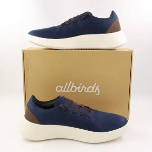 NIB Allbirds Men's Runner Go Luxe Sneakers in True Navy/Natural White US 11