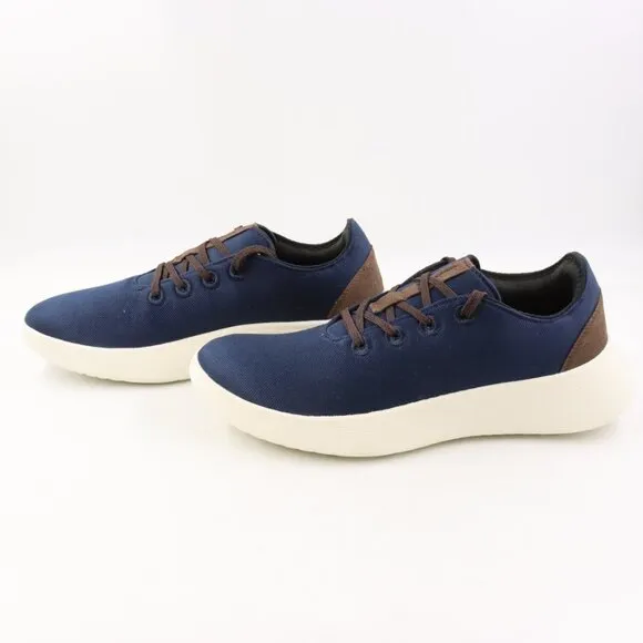 NIB Allbirds Men's Runner Go Luxe Sneakers in True Navy/Natural White US 11