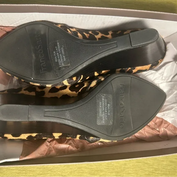NIB Franco Sarto Leopard Print Women's Shoes size 7