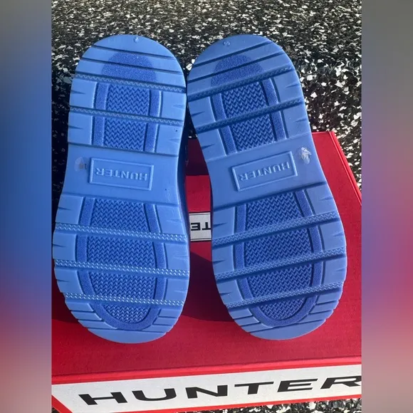 NIB. Hunter. Little Kids Georgey Waterproof Boots. Size 10C. Blue
