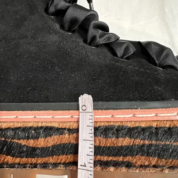 NIB Scotch &amp; Soda Maison Lea Suede Black High Top Sneakers EU 40/US 8.5