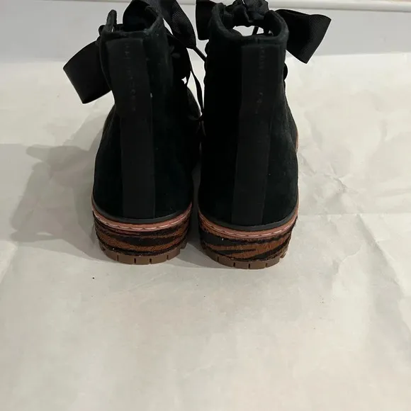 NIB Scotch &amp; Soda Maison Lea Suede Black High Top Sneakers EU 40/US 8.5