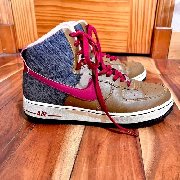 Nike 8.5 AF Air Force 1 2007 High Ale Brown Sneakers Shoes Collectible
