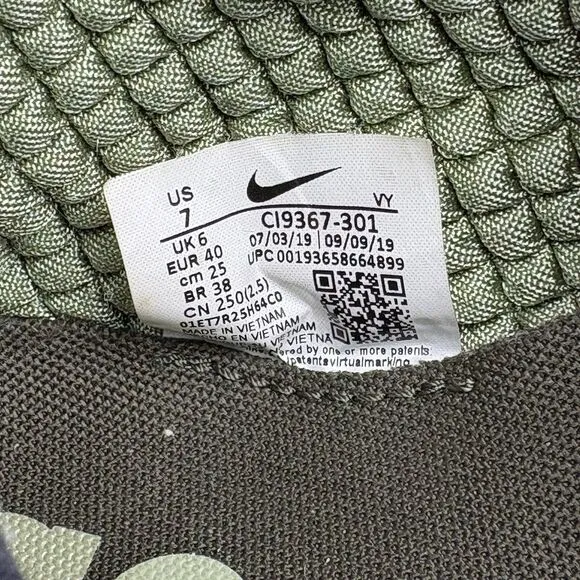 Nike ACG Moc 3.0 Slip On Sneaker Shoes Green CI9367-301 Mens Size 7 EUC