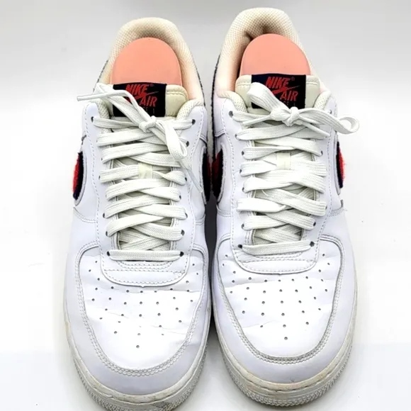 Nike Air Force 1 07 LV8 Chenille Swoosh Size 8.5