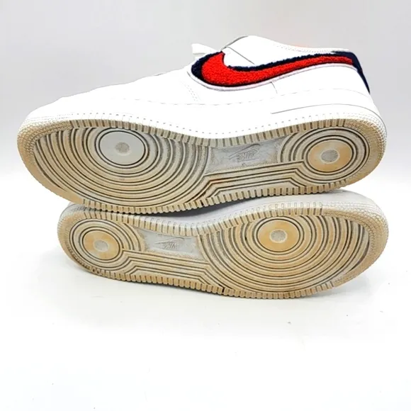 Nike Air Force 1 07 LV8 Chenille Swoosh Size 8.5