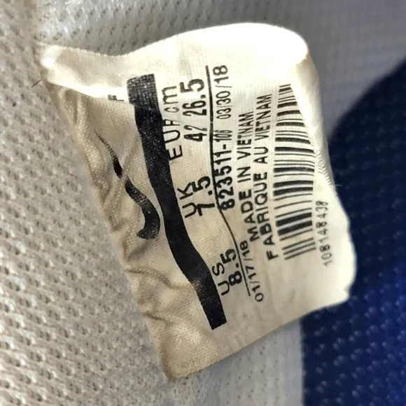 Nike Air Force 1 07 LV8 Chenille Swoosh Size 8.5