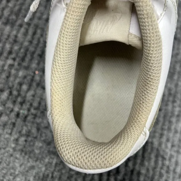 Nike Air Force 1 Kids 6Y White on White Leather Sneakers Low-Top Lace-Up Shoes