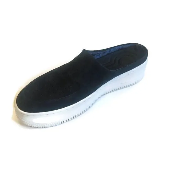 Nike Air Force 1 Lover XX Premium Leather Mules Womens Size 12 BV8249-001 Black