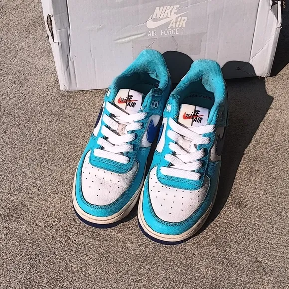 Nike Air Force 1 Low LV8 2'Light Photo Blue Deep Royal' 5.5Y/7W
