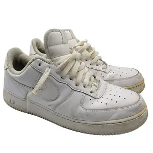Nike Air Force 1 Low Triple White Leather Sneakers Mens Size 10.5 315122-111