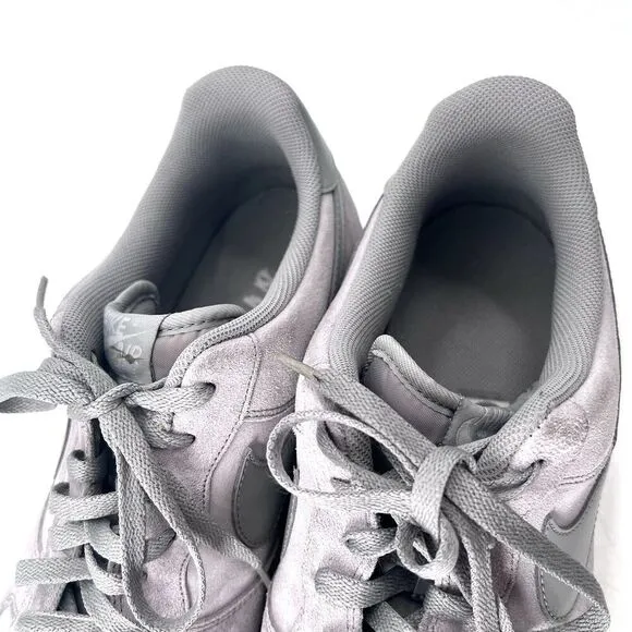 Nike Air Force 1 Low Wolf Gray Suede Sneakers 2011