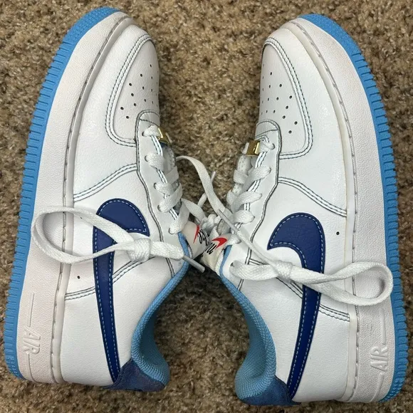 Nike Air Force 1 S50 &quot;White University Blue&quot; DB1560-100 Size4Y and women…