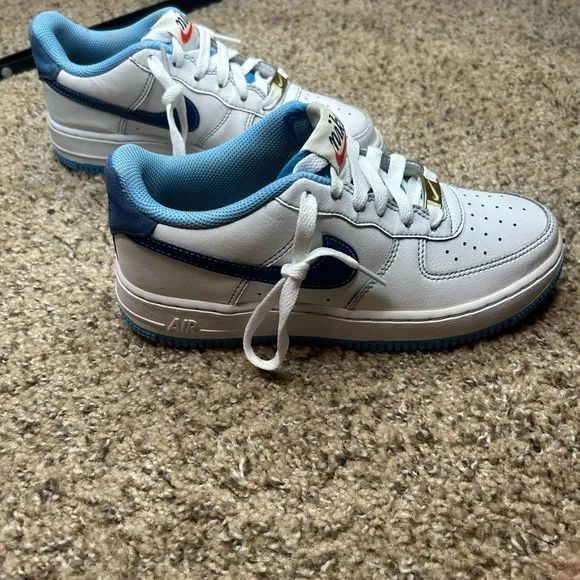 Nike Air Force 1 S50 &quot;White University Blue&quot; DB1560-100 Size4Y and women…