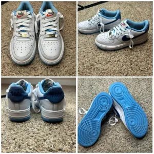 Nike Air Force 1 S50 &quot;White University Blue&quot; DB1560-100 Size4Y and women…