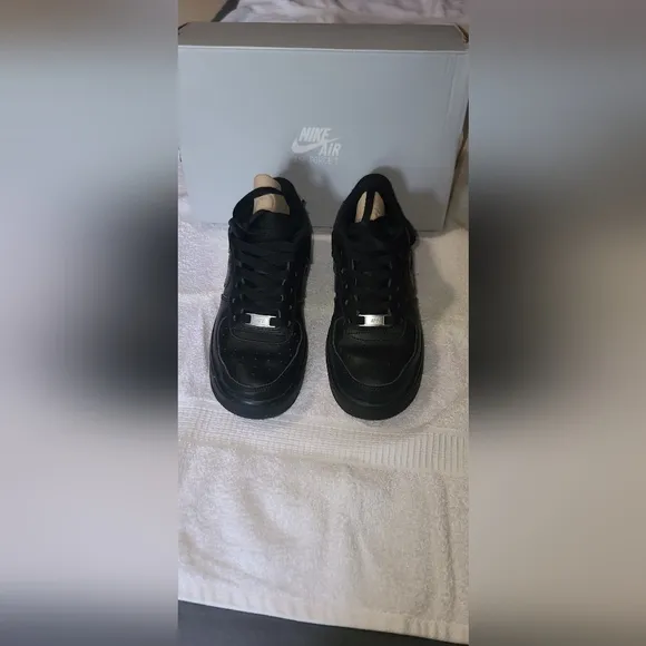 Nike Air Force 1s GS Black Sneakers
