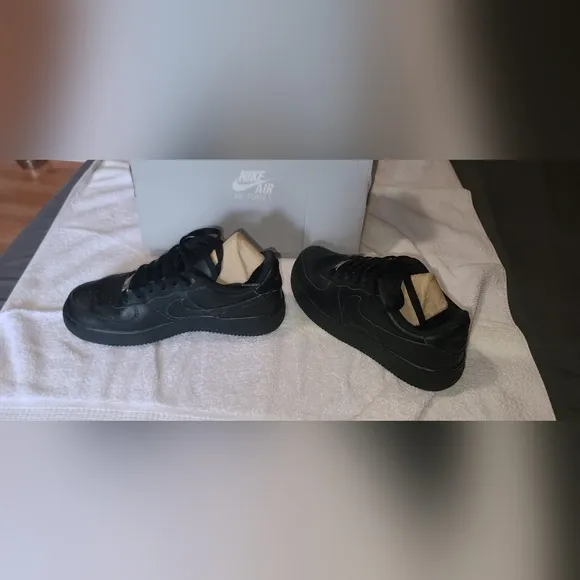 Nike Air Force 1s GS Black Sneakers
