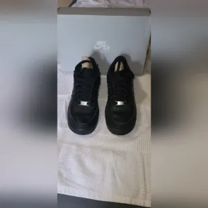Nike Air Force 1s GS Black Sneakers