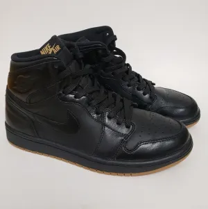 Nike Air Jordan 1 Black Gum High-Top Sneakers