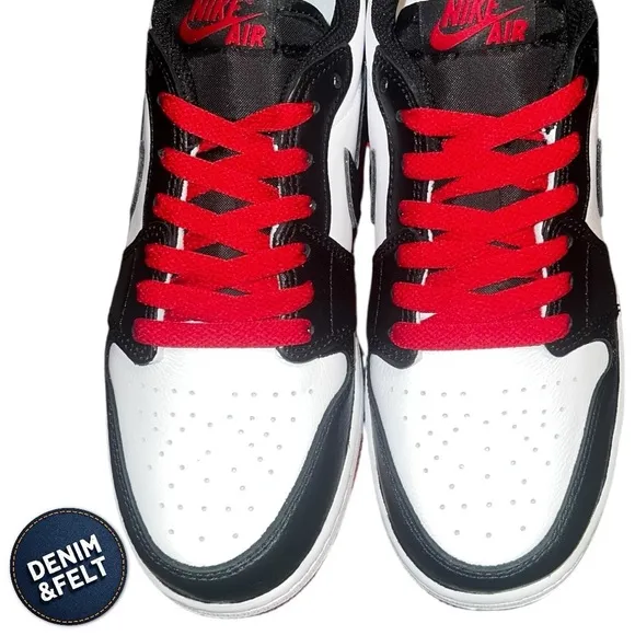 Nike Air Jordan 1 Retro Low OG 'Black Toe 2023' | White/Black/Varsity Red | NEW