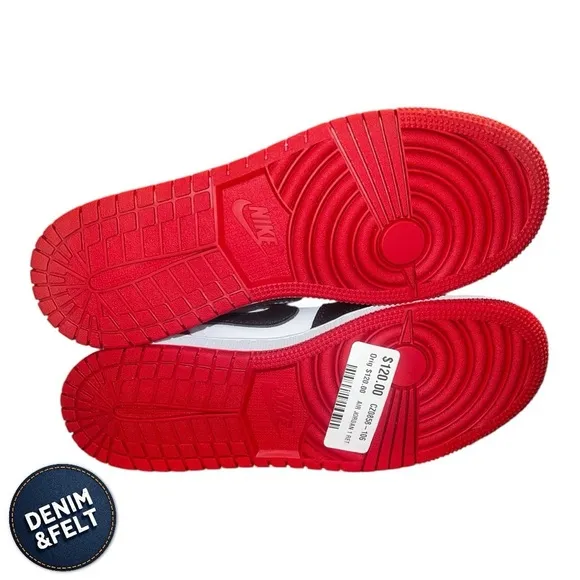 Nike Air Jordan 1 Retro Low OG 'Black Toe 2023' | White/Black/Varsity Red | NEW