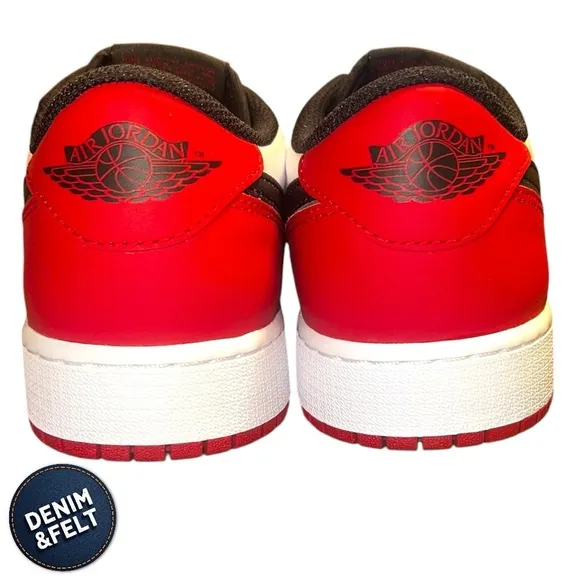 Nike Air Jordan 1 Retro Low OG 'Black Toe 2023' | White/Black/Varsity Red | NEW