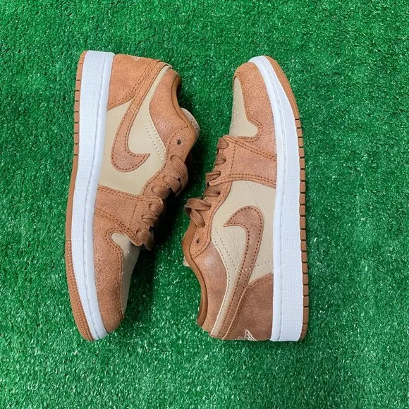 Nike Air Jordan 1 SE Low Womens Casual Shoes Brown FJ3453-200 VNDS Size 5