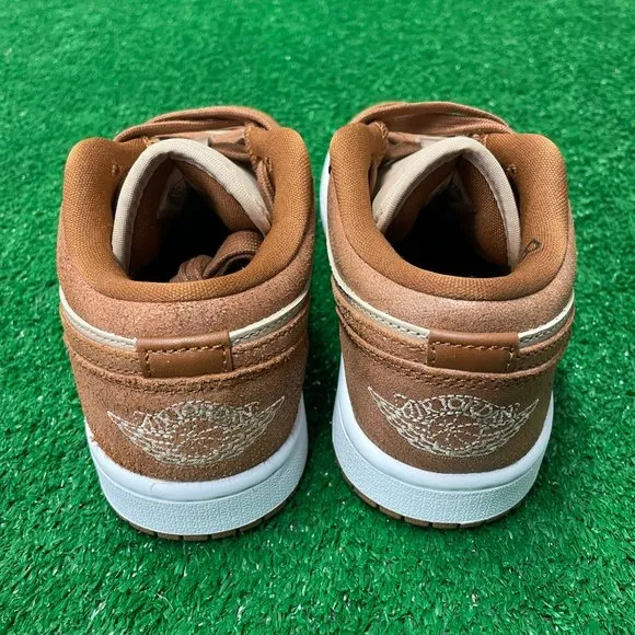 Nike Air Jordan 1 SE Low Womens Casual Shoes Brown FJ3453-200 VNDS Size 5