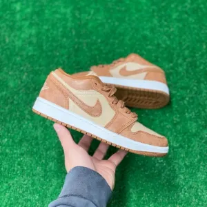 Nike Air Jordan 1 SE Low Womens Casual Shoes Brown FJ3453-200 VNDS Size 5