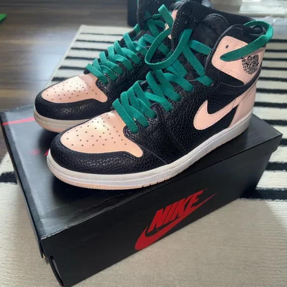 Nike Air Jordan 1 Sneakers in Crimson Tint Colorway