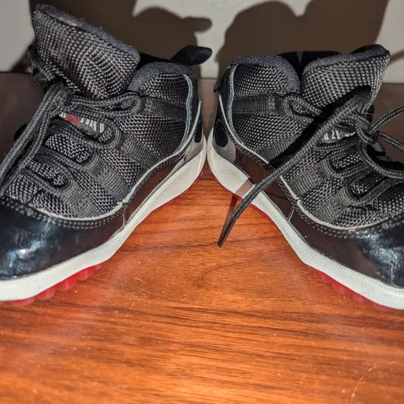 Nike Air Jordan 11 Retro XI TD ‘Bred’ Shoes Toddler 378040-061 Size 7C
